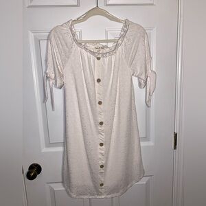 Jolie & Joy White Eyelet Dress